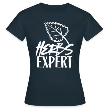 Herb Expert Herb Herb Garden - T-shirt Femme - marine - Devant - AI Model Female 172 dark (172cm)