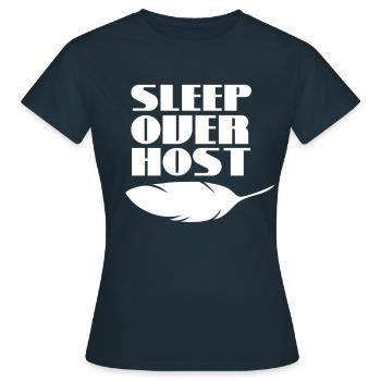 Nuitée Hôte Nuitée Nuitée - T-shirt Femme - marine - Devant - AI Model Female 172 dark (172cm)