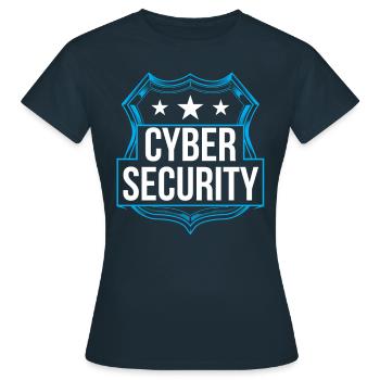Cybersecurity Hacker IT Security Hack Hacking - Women's T-Shirt - navy - Front - AI Model Female 172 dark (172cm)