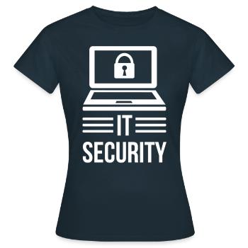 It Security Hacking Hacker Cybersecurity Hack - Women's T-Shirt - navy - Front - AI Model Female 172 dark (172cm)