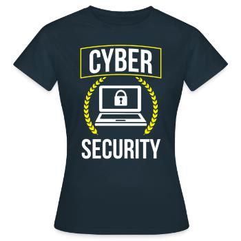 Cybersecurity Hacking Hack Hacker IT Security - Women's T-Shirt - navy - Front - AI Model Female 172 dark (172cm)