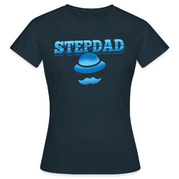 Beau-père Beau-père Fête des pères Beau-père - T-shirt Femme - marine - Devant - AI Model Female 172 dark (172cm)