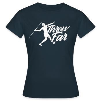 Lancer large Lancer du javelot Lancer du javelot Lancer du javelot - T-shirt Femme - marine - Devant - AI Model Female 172 dark (172cm)