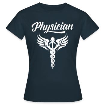 Médecin Médecin Profession médicale - T-shirt Femme - marine - Devant - AI Model Female 172 dark (172cm)