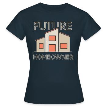 Futurs propriétaires Propriétaires Propriétaires - T-shirt Femme - marine - Devant - AI Model Female 172 dark (172cm)