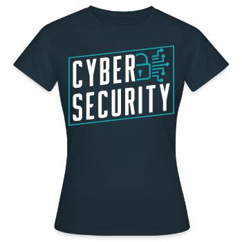 Cybersecurity Hack Hacking Hacker IT Security - Women's T-Shirt - navy - Front - AI Model Female 172 dark (172cm)