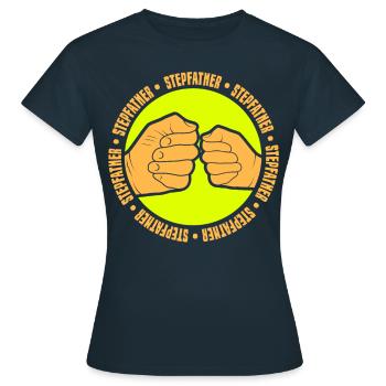 Beau-père Beau-père Beau-père Fête des pères - T-shirt Femme - marine - Devant - AI Model Female 172 dark (172cm)