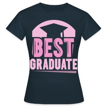 Meilleure fille diplômée diplômée - T-shirt Femme - marine - Devant - AI Model Female 172 dark (172cm)