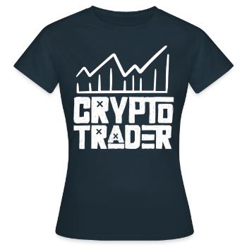 Crypto Traders Trade Crypto Trading Traders - T-shirt Femme - marine - Devant - AI Model Female 172 dark (172cm)