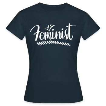 Féminisme féministe féministe féministe - T-shirt Femme - marine - Devant - AI Model Female 172 dark (172cm)