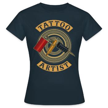 Tattoo Artist Tattoo Studio Tattoo Tattoo - Women's T-Shirt - navy - Front - AI Model Female 172 dark (172cm)