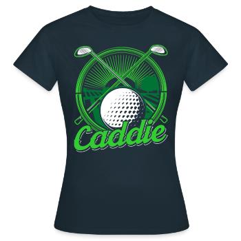 Caddie Golf Golf Golfeur Profession - T-shirt Femme - marine - Devant - AI Model Female 172 dark (172cm)