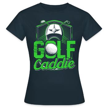 Golf Caddie Profession Golfing Golfer - Women's T-Shirt - navy - Front - AI Model Female 172 dark (172cm)