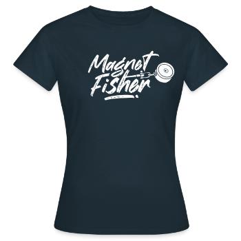 Magnet Fischer Magnetic Fishing Magnetic Fisherman - Women's T-Shirt - navy - Front - AI Model Female 172 dark (172cm)