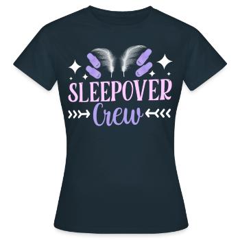 Nuit en équipe Nuitée Fête de nuit - T-shirt Femme - marine - Devant - AI Model Female 172 dark (172cm)
