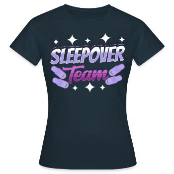 Nuit en équipe Party Nuitée - T-shirt Femme - marine - Devant - AI Model Female 172 dark (172cm)