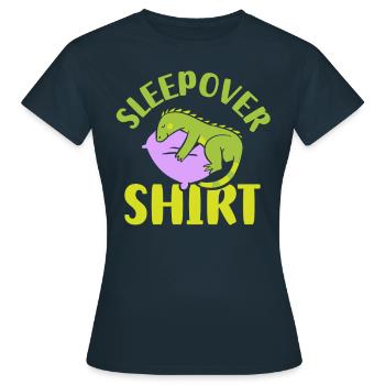 Chemise de nuit NuitÉe Fête - T-shirt Femme - marine - Devant - AI Model Female 172 dark (172cm)