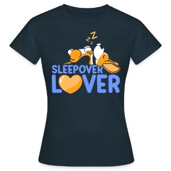 Amoureux de la nuit Nuitée - T-shirt Femme - marine - Devant - AI Model Female 172 dark (172cm)