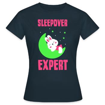 Expert pour les nuitées Nuitée Party sweet - T-shirt Femme - marine - Devant - AI Model Female 172 dark (172cm)