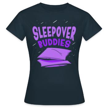 Invités d’une nuit Douce Nuitée Nuitée - T-shirt Femme - marine - Devant - AI Model Female 172 dark (172cm)