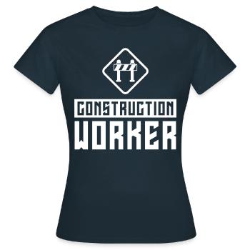 Construction Worker Construction Teamwork Construction Site Team - Women's T-Shirt - navy - Front - AI Model Female 172 dark (172cm)