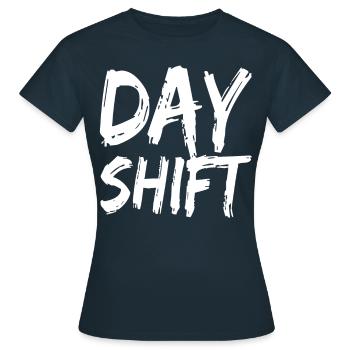 Poste de jour Travail posté Travail posté - T-shirt Femme - marine - Devant - AI Model Female 172 dark (172cm)