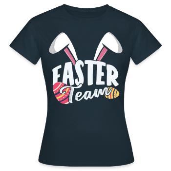 Équipe de Pâques Lapin de Pâques Pâques Pâques Pâques Pâques - T-shirt Femme - marine - Devant - AI Model Female 172 dark (172cm)