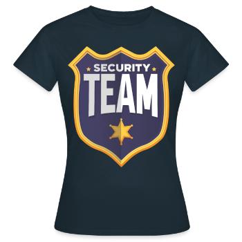 Équipe de sécurité Équipe de sécurité Sécurité Du videur - T-shirt Femme - marine - Devant - AI Model Female 172 dark (172cm)