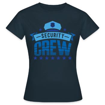 Sécurité du personnel de sécurité Videur de sécurité - T-shirt Femme - marine - Devant - AI Model Female 172 dark (172cm)