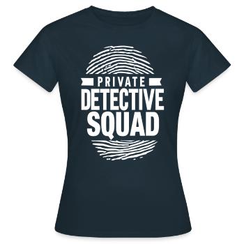 Escouade de détective privé Agence de détective privé Privé - T-shirt Femme - marine - Devant - AI Model Female 172 dark (172cm)