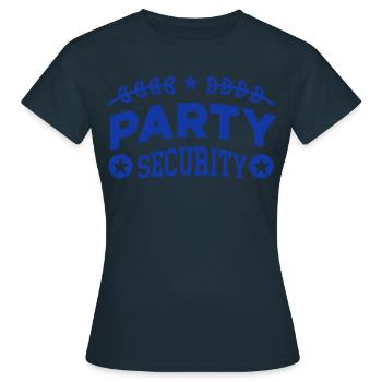 Party Security Security Security Guard - Women's T-Shirt - navy - Front - AI Model Female 172 dark (172cm)