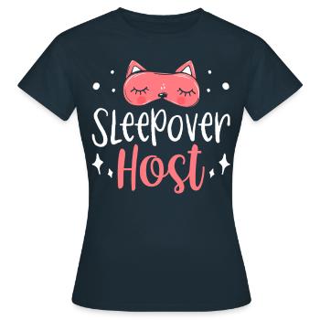 Hôtes nuitée Nuitée Nuitée - T-shirt Femme - marine - Devant - AI Model Female 172 dark (172cm)