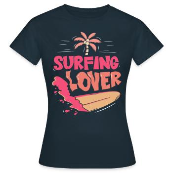Amateurs de surf Surf surf Surf Surfer - T-shirt Femme - marine - Devant - AI Model Female 172 dark (172cm)