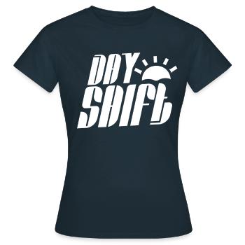Poste de jour Travail posté Travail posté - T-shirt Femme - marine - Devant - AI Model Female 172 dark (172cm)