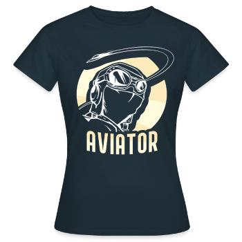 Pilote De petit avion Avion léger Pilote Jet - T-shirt Femme - marine - Devant - AI Model Female 172 dark (172cm)