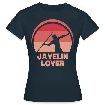 Amateurs de lancer de javelot Lancer de javelot Lancer de javelot Lancer de javelot - T-shirt Femme - marine - Devant - AI Model Female 172 dark (172cm)