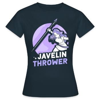 Javelin Throw Javelin Throw Javelin Throw - Women's T-Shirt - navy - Front - AI Model Female 172 dark (172cm)