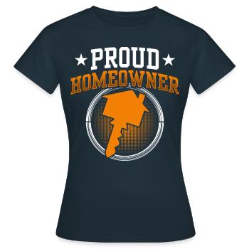 Fier propriétaire propriétaire - T-shirt Femme - marine - Devant - AI Model Female 172 dark (172cm)