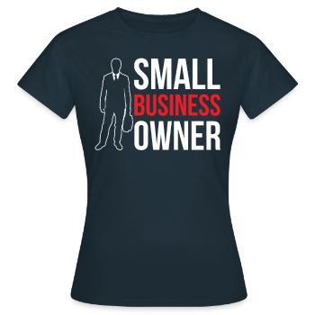 Small Business Owner Owner CEO - Women's T-Shirt - navy - Front - AI Model Female 172 dark (172cm)