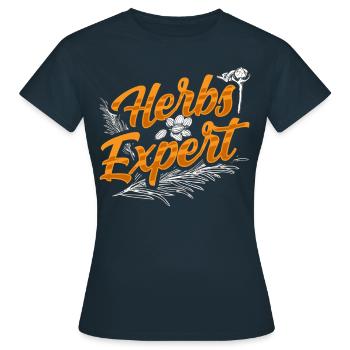 Herb Expert Herb Herb Garden - T-shirt Femme - marine - Devant - AI Model Female 172 dark (172cm)