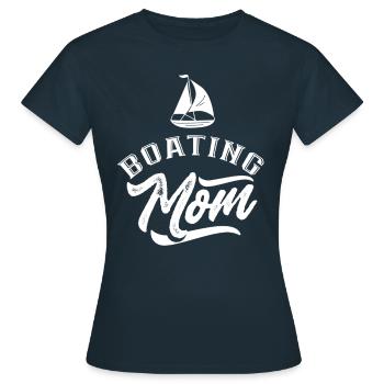 Boating Mother Boating Boat Boat Boat Yacht - Women's T-Shirt - navy - Front - AI Model Female 172 dark (172cm)