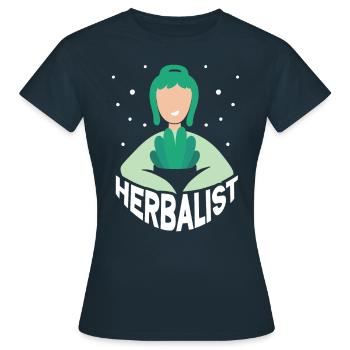 Herboriste Herb Herb Herb Herb Garden - T-shirt Femme - marine - Devant - AI Model Female 172 dark (172cm)