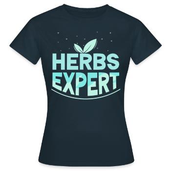 Herb Expert Herb Herb Garden - T-shirt Femme - marine - Devant - AI Model Female 172 dark (172cm)