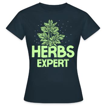 Herb Expert Herb Herb Garden Herb Herb - T-shirt Femme - marine - Devant - AI Model Female 172 dark (172cm)