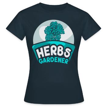 Herb Gardener Herb Herb Garden Herbalisme - T-shirt Femme - marine - Devant - AI Model Female 172 dark (172cm)