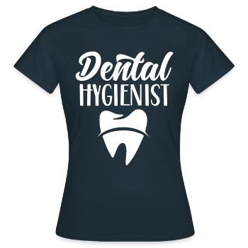 Hygiénistes dentaires Hygiène dentaire Équipe dentaire - T-shirt Femme - marine - Devant - AI Model Female 172 dark (172cm)