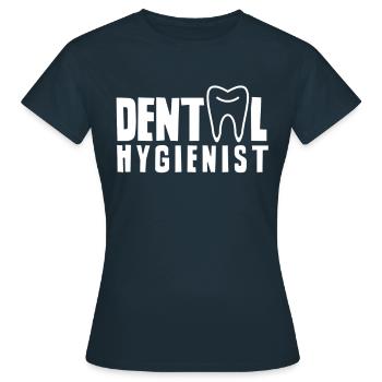 Équipe d’hygiénistes dentaires Dentiste Hygiène dentaire - T-shirt Femme - marine - Devant - AI Model Female 172 dark (172cm)