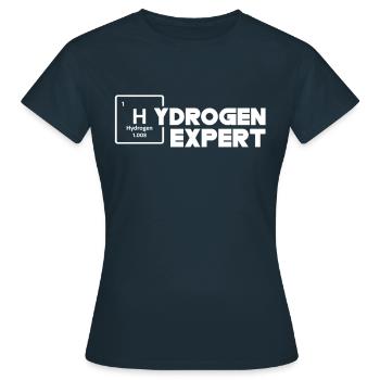 Hydrogen Expert Energy Élément hydrogène - T-shirt Femme - marine - Devant - AI Model Female 172 dark (172cm)