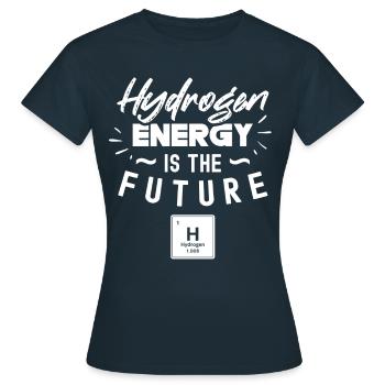 L’énergie de l’hydrogène est l’avenir de l’hydrogène - T-shirt Femme - marine - Devant - AI Model Female 172 dark (172cm)