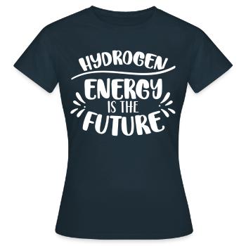 L’énergie de l’hydrogène est l’avenir de l’hydrogène - T-shirt Femme - marine - Devant - AI Model Female 172 dark (172cm)
